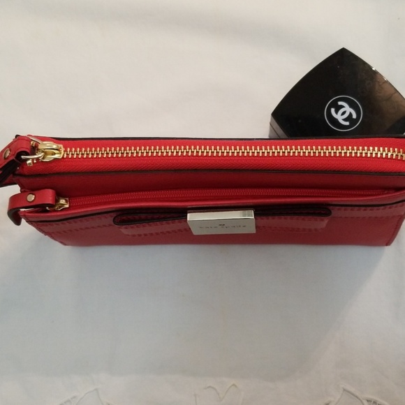 Kate Spade wallet wristlet leather  geranium color NWT - Picture 3 of 8